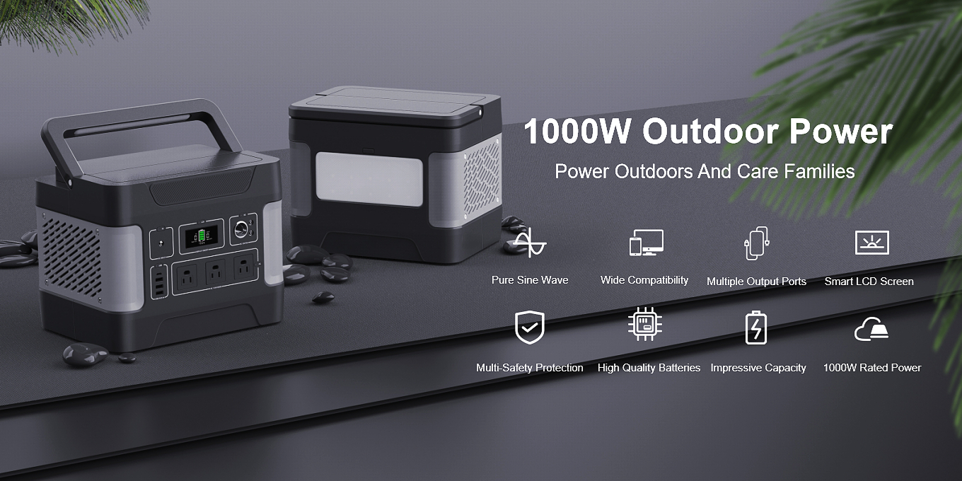 1000W مولد الطاقة الشمسية دورة العميق لشحن المحمول